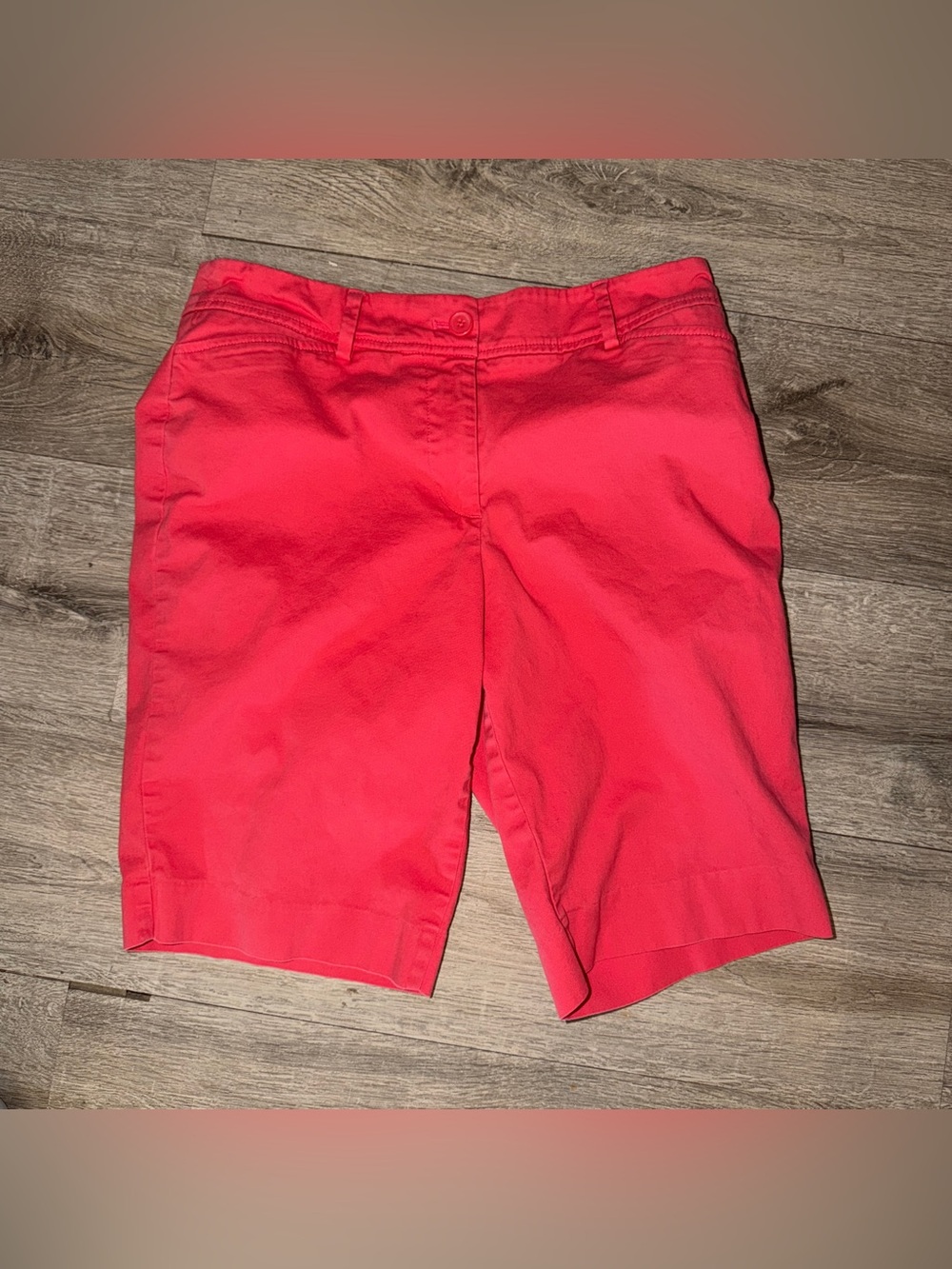 Talbots Vibrant Coral Bermuda Shorts, women’s sz 6